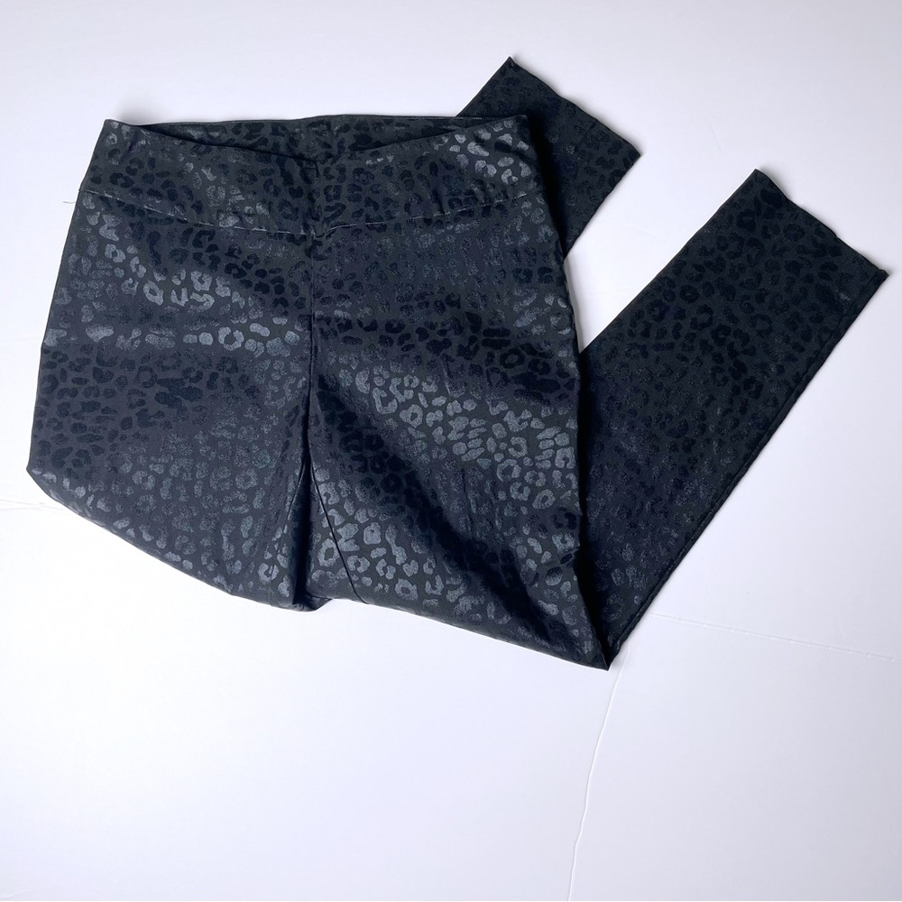Black Soft Surroundings Leopard Pants